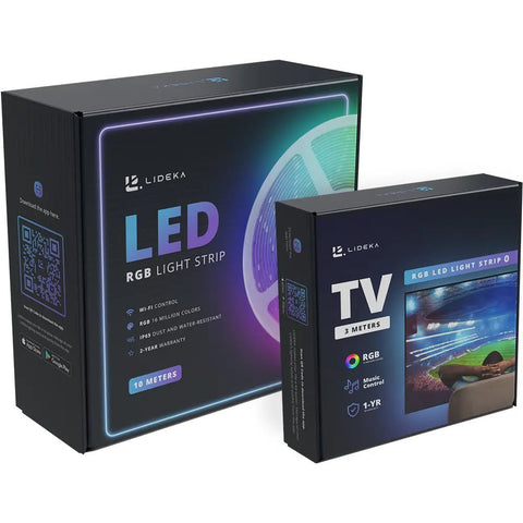 Lideka® - LED strip met app - 10 Meter - incl. TV strip 3M - RGB Led pakketten Lideka Home   