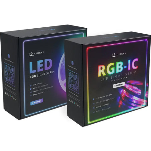 Lideka® - LED strip warm licht - 5M RGBIC + 3M RGB - Zelfklevend - incl. App Led pakketten Lideka Home   