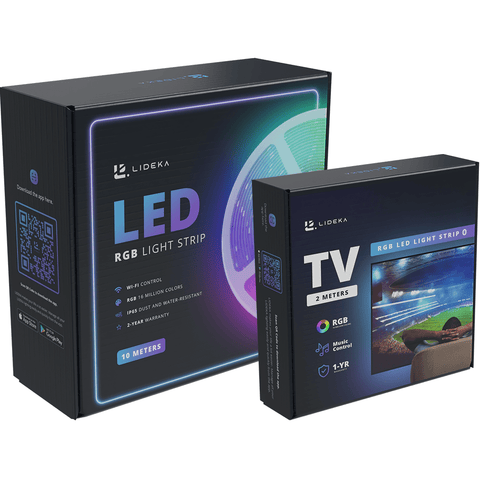 Lideka® - LED strip 12 meter - RGB 10m + TV 2m Led pakketten Lideka Home   